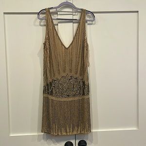 1920s Era Flapper Style low-cut, Sequin Dress (size 8) - New With Tags